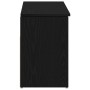 Banco zapatero roble negro 102x30,5x45 cm madera de ingeniería