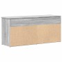 Banco zapatero madera de ingeniería gris sonoma 102x30,5x45 cm