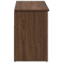 Banco zapatero madera de ingeniería marrón roble 102x30,5x45 cm