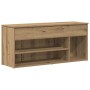 Mueble zapatero madera ingeniería roble artisan 102x30,5x45 cm