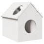 Casa para gatos madera maciza pino blanca 41x50x50 cm en Mobiliario para gatos | Comprar online en Foro24
