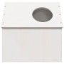Casa para gatos madera maciza pino blanca 41x50x50 cm en Mobiliario para gatos | Comprar online en Foro24
