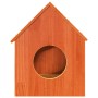 Casa para gatos cera marrón 41x50x50 cm madera maciza pino en Mobiliario para gatos | Comprar online en Foro24