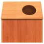 Casa para gatos cera marrón 41x50x50 cm madera maciza pino en Mobiliario para gatos | Comprar online en Foro24