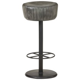 Antiker grauer Küchenhocker aus echtem Leder von vidaXL, Küchenhocker - Ref: Foro24-321874, Preis: 134,18 €, Rabatt: %