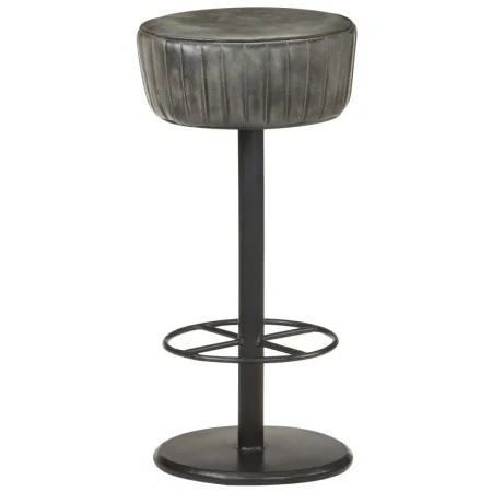Taburete de cocina de cuero auténtico gris envejecido de vidaXL, Taburetes de cocina - Ref: Foro24-321874, Precio: 131,67 €, ...