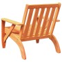Silla adirondack de jardín marrón cera 75x77x77 cm en Sillas de jardín | Comprar online en Foro24