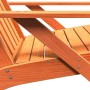 Silla adirondack de jardín marrón cera 75x77x77 cm en Sillas de jardín | Comprar online en Foro24