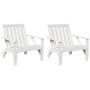 Sillas de jardín adirondack 2 uds blanco 75x77x77 cm en Sillas de jardín | Comprar online en Foro24