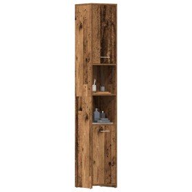 Armario de baño madera de ingeniería envejecida 30x30x183,5 cm en Muebles de baño | Comprar online en Foro24