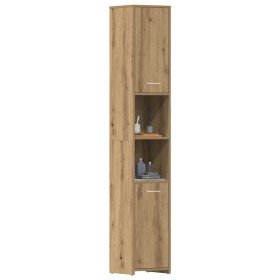 Armario de baño madera ingeniería roble artisan 30x30x183,5 cm en Muebles de baño | Comprar online en Foro24