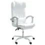 Silla de oficina reclinable masaje cuero sintético blanco de vidaXL, Sillas de oficina - Ref: Foro24-349748, Precio: 137,67 €...