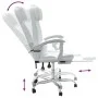 Weißer Massage-Bürostuhl aus Kunstleder von vidaXL, Bürostühle - Ref: Foro24-349748, Preis: 137,67 €, Rabatt: %