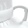 Silla de oficina reclinable masaje cuero sintético blanco de vidaXL, Sillas de oficina - Ref: Foro24-349748, Precio: 137,67 €...