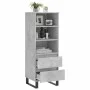 Concrete gray plywood tall sideboard 40x36x110 cm by vidaXL, Sideboards - Ref: Foro24-831520, Price: 73,82 €, Discount: %