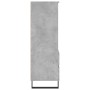 Concrete gray plywood tall sideboard 40x36x110 cm by vidaXL, Sideboards - Ref: Foro24-831520, Price: 74,79 €, Discount: %