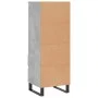 Concrete gray plywood tall sideboard 40x36x110 cm by vidaXL, Sideboards - Ref: Foro24-831520, Price: 73,82 €, Discount: %