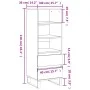 Concrete gray plywood tall sideboard 40x36x110 cm by vidaXL, Sideboards - Ref: Foro24-831520, Price: 73,82 €, Discount: %