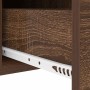 Mesa de Noche Marrón roble 30 x 48 x 61 cm Madera contrachapada
