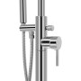 Grifo para bañera de pie acero inoxidable 118,5 cm