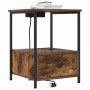 Cabinete de Noche con Estación de Carga 2 pcs Roble ahumado