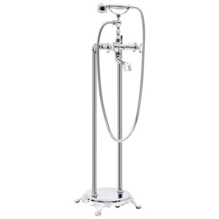 Grifo para bañera de pie acero inoxidable plateado 99,5 cm en Grifos de bañera | Comprar online en Foro24