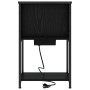 Armario de Noche 2 pcs Roble negro 38 x 31 x 61 cm