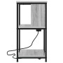 Armario de Noche 2 pcs Gris sonoma 38 x 31 x 61 cm