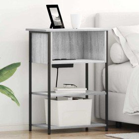 Armario de Noche Gris sonoma 55 x 31 x 76 cm