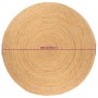 Runder geflochtener Juteteppich 180 cm von vidaXL, Teppiche - Ref: Foro24-343584, Preis: 105,14 €, Rabatt: %
