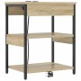Armario de Noche 2 pcs Roble Sonoma Madera contrachapada