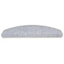 Alfombrillas de escalera 15 unidades gris claro 65x24x4 cm