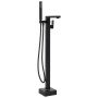 Grifo para bañera de pie acero inoxidable negro 90 cm en Grifos de bañera | Comprar online en Foro24