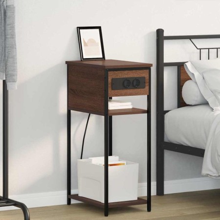 Armario de Noche Marrón roble 41 x 28 x 76 cm