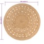 Alfombra redonda de yute trenzado 240 cm de vidaXL, Alfombras - Ref: Foro24-343592, Precio: 187,17 €, Descuento: %