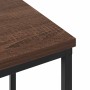 Mesa de Noche 2 pcs Marrón roble 38 x 30 x 48 cm