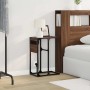 Mesa de Noche Marrón roble Madera contrachapada