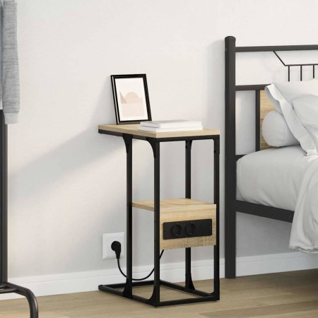 Armario de Noche con cajón Roble Sonoma 41.5 x 26 x 60.5 cm