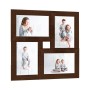 Fotorahmen Collage für 4x(10x15 cm) Fotos, dunkelbraunes MDF von vidaXL, Bilderrahmen - Ref: Foro24-332770, Preis: 17,29 €, R...