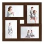 Collage photo frame for 4 photos of 10x15 cm in dark brown MDF. by vidaXL, Photo frames - Ref: Foro24-332770, Price: 16,94 €,...