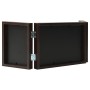 Dark brown triple collage photo frame 22x15cm+2x(10x15cm) by vidaXL, Photo frames - Ref: Foro24-332750, Price: 13,02 €, Disco...