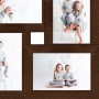 Fotorahmen Collage für 4x(10x15 cm) Fotos, dunkelbraunes MDF von vidaXL, Bilderrahmen - Ref: Foro24-332770, Preis: 17,29 €, R...