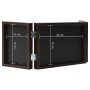 Dark brown triple collage photo frame 22x15cm+2x(10x15cm) by vidaXL, Photo frames - Ref: Foro24-332750, Price: 13,02 €, Disco...