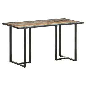 Recycled solid wood dining table 140 cm by vidaXL, Kitchen and dining tables - Ref: Foro24-320692, Price: 198,88 €, Discount: %