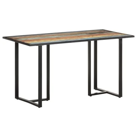 Mesa de comedor de madera maciza reciclada 140 cm de vidaXL, Mesas de cocina y de comedor - Ref: Foro24-320692, Precio: 198,8...