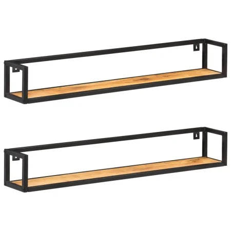 Estantes de pared 2 unidades 120 cm madera maciza acacia de vidaXL, Estantes y estanterías - Ref: Foro24-320675, Precio: 97,3...