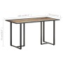 Esstisch aus recyceltem Massivholz, 140 cm von vidaXL, Küchen- und Esstische - Ref: Foro24-320692, Preis: 203,11 €, Rabatt: %