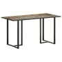 Mesa de comedor de madera maciza reciclada 140 cm de vidaXL, Mesas de cocina y de comedor - Ref: Foro24-320692, Precio: 198,8...