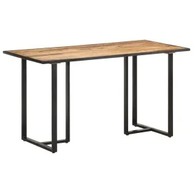 Solid rough mango wood dining table 140 cm by vidaXL, Kitchen and dining tables - Ref: Foro24-320691, Price: 174,77 €, Discou...
