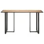 Solid rough mango wood dining table 140 cm by vidaXL, Kitchen and dining tables - Ref: Foro24-320691, Price: 174,77 €, Discou...